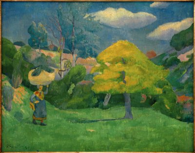 Menina bretão, descendo para o banheiro de Paul Sérusier
