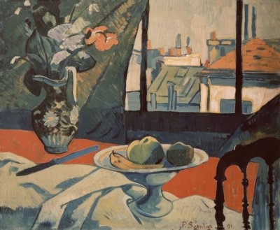 NATUREZA MORTA NA JANELA - 1891 - O - L - NABI PAINT de Paul Sérusier