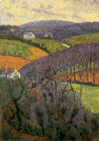 P. Serusier, O vale roxo - Gemälde, 1917 de Paul Sérusier