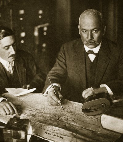 Dr. Vasquez Gomez no Hotel Imperial em Nova York, 1911 de Paul Thompson