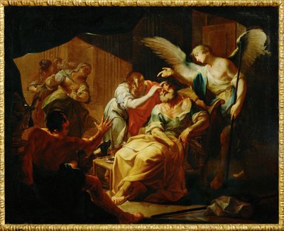 O velho Tobit curado de Paul Troger