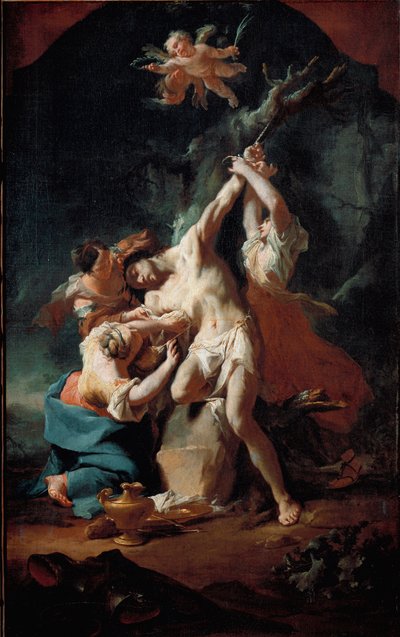 O Martírio de São Sebastião (óleo sobre tela de Paul Troger