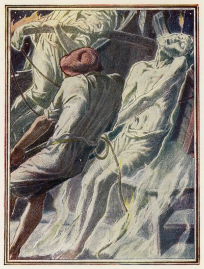 Ilustração para "O Antigo Marinheiro" de Coleridge (litografia a cores) de Paul Vincent Woodroffe