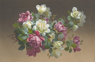Flores: Rosas, final do século XIX e início do século XX. de Paul de Longpré