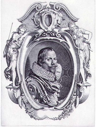 Auto-retrato, gravado por Simon de Passe (1595-1647) 1622 (gravura) de Paul van (after) Somer