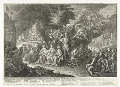 Alegoria do Rei Guilherme III como portador da paz na Europa, 1697
Paz restaurada na Europa pelo Rei Guilherme III / Anno 1697 / La Paix retablie dans l