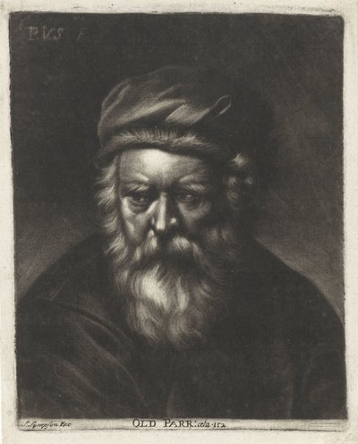 Retrato de Thomas Parr
Velho Parr: aeta 152 (título sobre o objecto) de Paul van Somer (II)