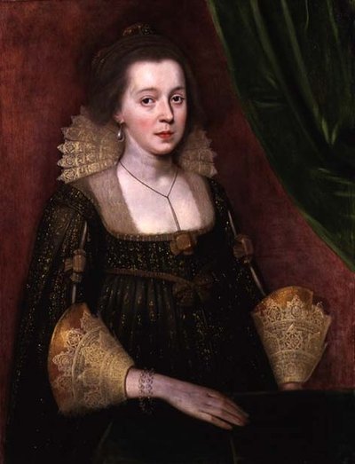 Retrato de uma jovem senhora, c.1620 (óleo sobre painel) de Paul van Somer