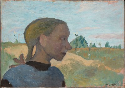 Retrato de uma menina de Paula Modersohn-Becker