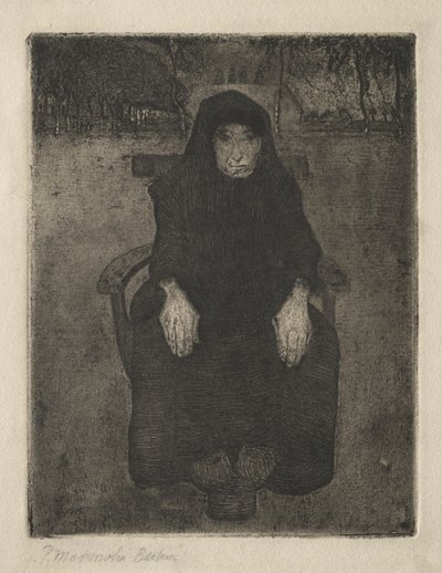 Velha Sentada de Paula Modersohn-Becker