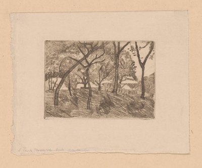 vista da floresta de Paula Modersohn Becker (signed by artist)