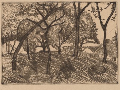 Paisagem com árvores de Paula Modersohn Becker