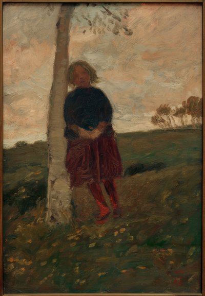 Garota no tronco de bétula (também: garota na árvore) de Paula Modersohn Becker