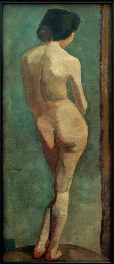 Ato de costas feminino em pé de Paula Modersohn-Becker