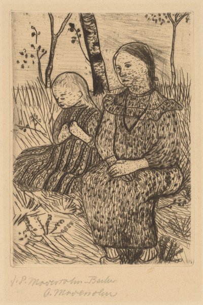 Duas camponesas de Paula Modersohn Becker