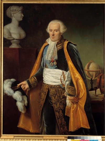 Retrato de Pierre Simon, Marquês de Laplace (La Place) (1745-1827) Pintura Astronômica de Paulin Guerin (1783-1855) Sol do século XIX. 1,46 x 1,13 m de Paulin Jean Baptiste Guerin