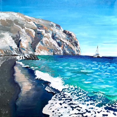 Penhascos da Praia de Areia Negra de Pauline Wegman | Key and Sea Creative