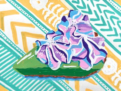 Fatia de sobremesa colorida de Pauline Wegman | Key and Sea Creative