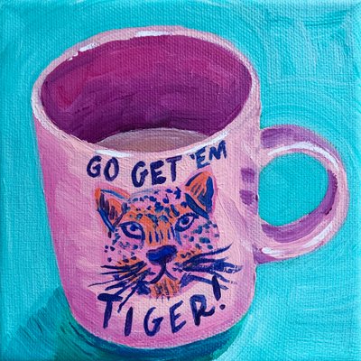Caneca Pink Tiger de Pauline Wegman | Key and Sea Creative