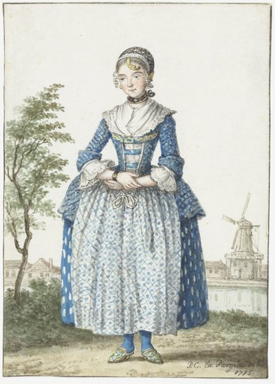 Menina do Norte da Holanda de Paulus Constantijn la Fargue