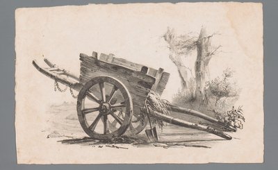 Carrinho de duas rodas de Paulus Lauters (attributed to)