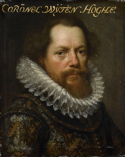Retrato de Anthonie van Utenhove, Lord van Rijnesteyn, Coronel do Exército e Governador de Ostende de Paulus Moreelse (workshop of)