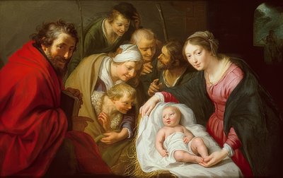 A adoração dos pastores. 1630 de Paulus Moreelse