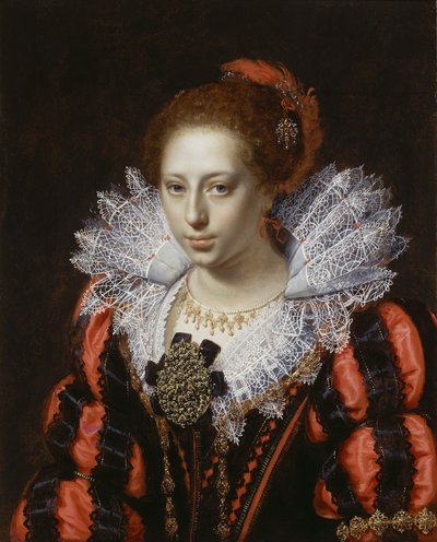 Retrato de uma jovem senhora, c.1620 de Paulus Moreelse
