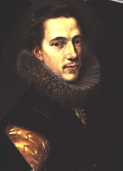Retrato de um homem com um rufo de Paulus Moreelse