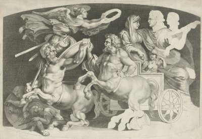Camee conheceu de triunfo van Germanicus em Agrippina Várias figuras de ágatas antigas, desenhadas por Pietro Paolo Rubenii (título da série) de Paulus Pontius (attributed to)
