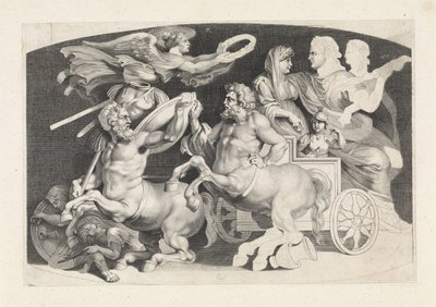 Camee conheceu de triunfo van Germanicus em Agrippina Várias figuras de ágatas antigas, desenhadas por Pietro Paolo Rubenii (título da série) de Paulus Pontius (attributed to)