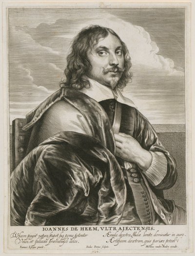 Retrato de Johannes de Heem de Paulus Pontius
