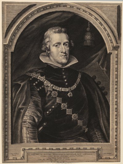 Retrato de Filipe IV, rei de Espanha de Paulus Pontius