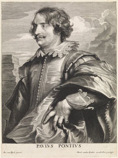 Retrato do gravador Paulus Pontius de Paulus Pontius