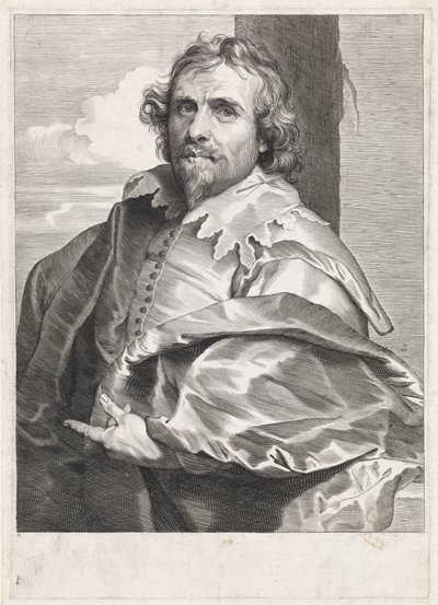 Retrato do pintor Daniël Mijtens (I) de Paulus Pontius