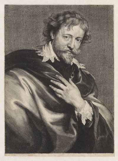 Retrato do pintor Peter Paul Rubens de Paulus Pontius