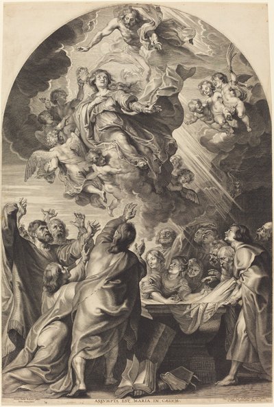 A Assunção da Virgem de Paulus Pontius, after Sir Peter Paul Rubens
