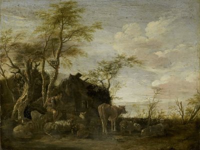 A cabana de um pastor de Paulus Potter