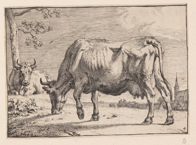 A vaca de pasto, de Vários bois e vacas de Paulus Potter