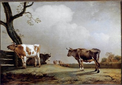 O Prado. (óleo sobre tela de Paulus Potter