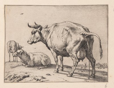 A vaca que mija, de Vários bois e vacas de Paulus Potter