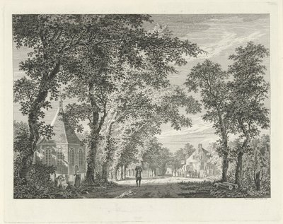Vista da vila em Driebergen, 1754 de Paulus van Liender