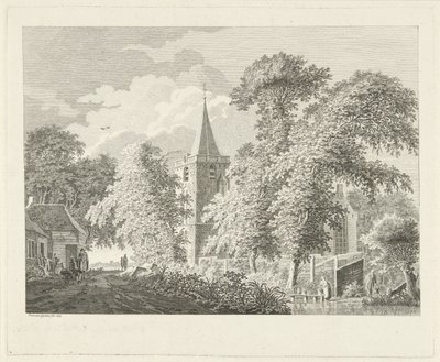 Cena da aldeia em Maartensdijk, 1753 de Paulus van Liender