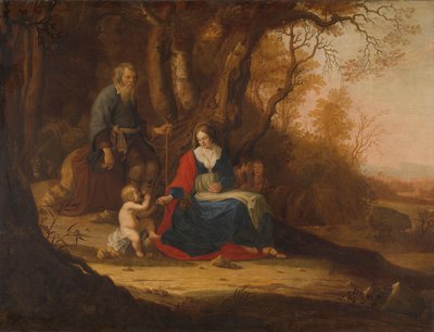 Descanse na fuga para o Egito de Paulus van Vianen (II)