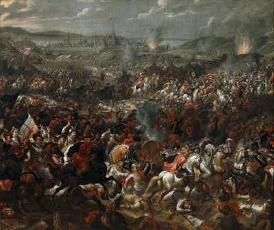 A Batalha de Viena em 12 de Setembro de 1683, ca. 1683-84 (óleo sobre tela) de Pauwel Casteels