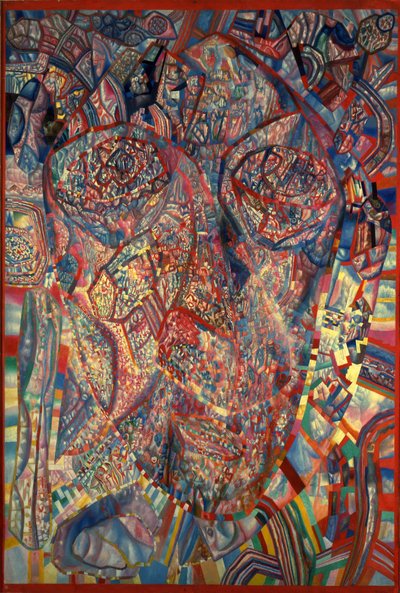 Uma cabeça viva, 1923 de Pavel Nikolayevich Filonov