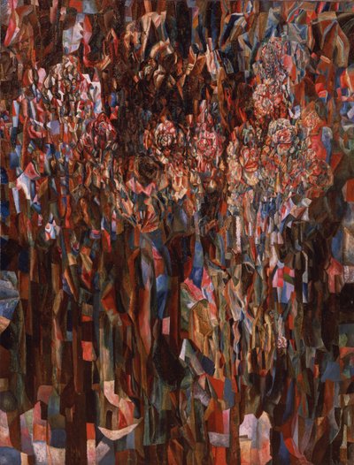 Flores do tempo de floração do mundo, 1915 de Pavel Nikolayevich Filonov
