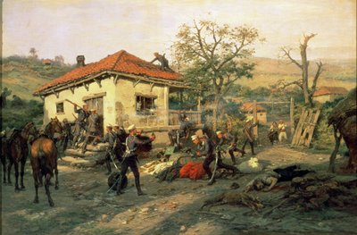 Uma Cena da Guerra Russo-Turca em 1876-77 de Pawel Kowalewsky