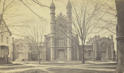 Biblioteca, Universidade de Yale, século XIX. de Peck Brothers