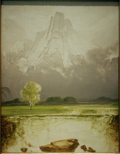 A montanha Stetind com uma bétula de Peder Balke